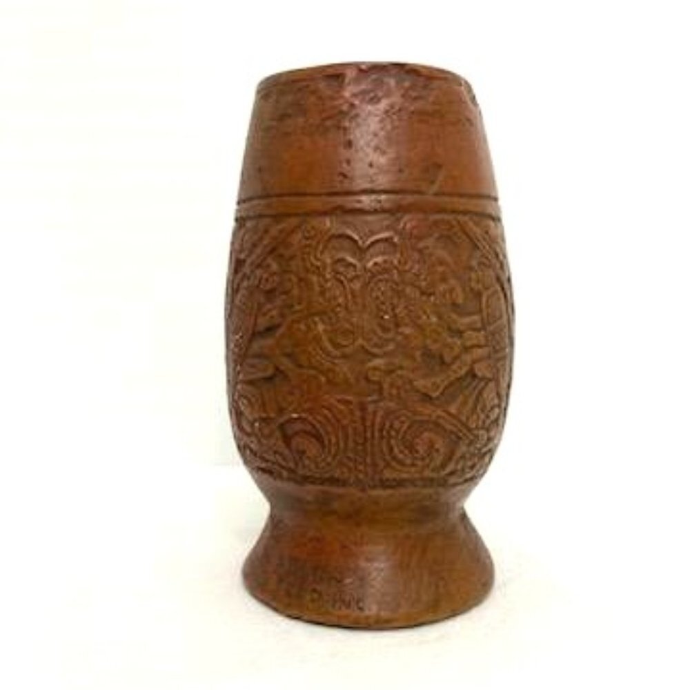Austin Productions Ceramic Pottery Sculpture Vase Aztec Mayan Art Handcrafted